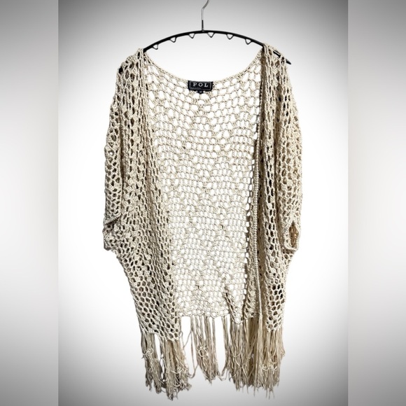POL Tops - POL Ivory Crochet Knitwear